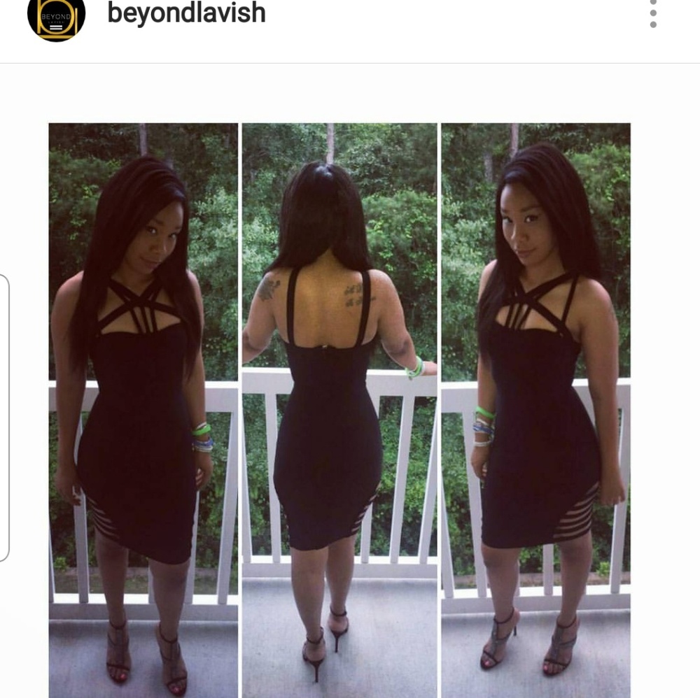 Black High quality bandage dress